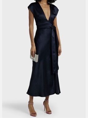 one shoulder blue bridesmaid dress Long Blue / US 10 Color:Jet Black The dress includes a ramie dresses Dune Mens BRYDON WF